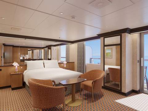 Carnival Luminosa Junior Suite - Accessible (JS) cabin