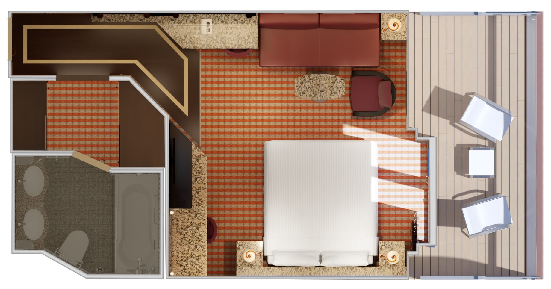 Carnival Luminosa Cloud 9 Spa Suite (SS) floor plan