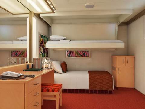Carnival Magic Interior Upper/Lower - Accessible (1A) cabin, photo 1 of 2