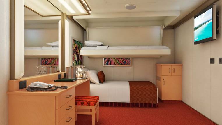 Carnival Magic Interior Upper/Lower - Accessible (1A) cabin, photo 1 of 2