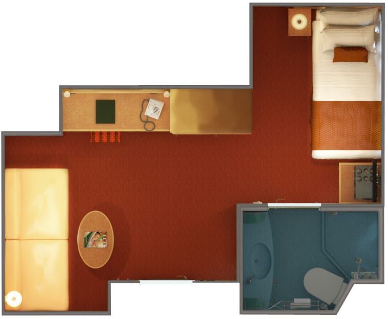 Carnival Magic Interior Upper/Lower (1A) floor plan, photo 2 of 10