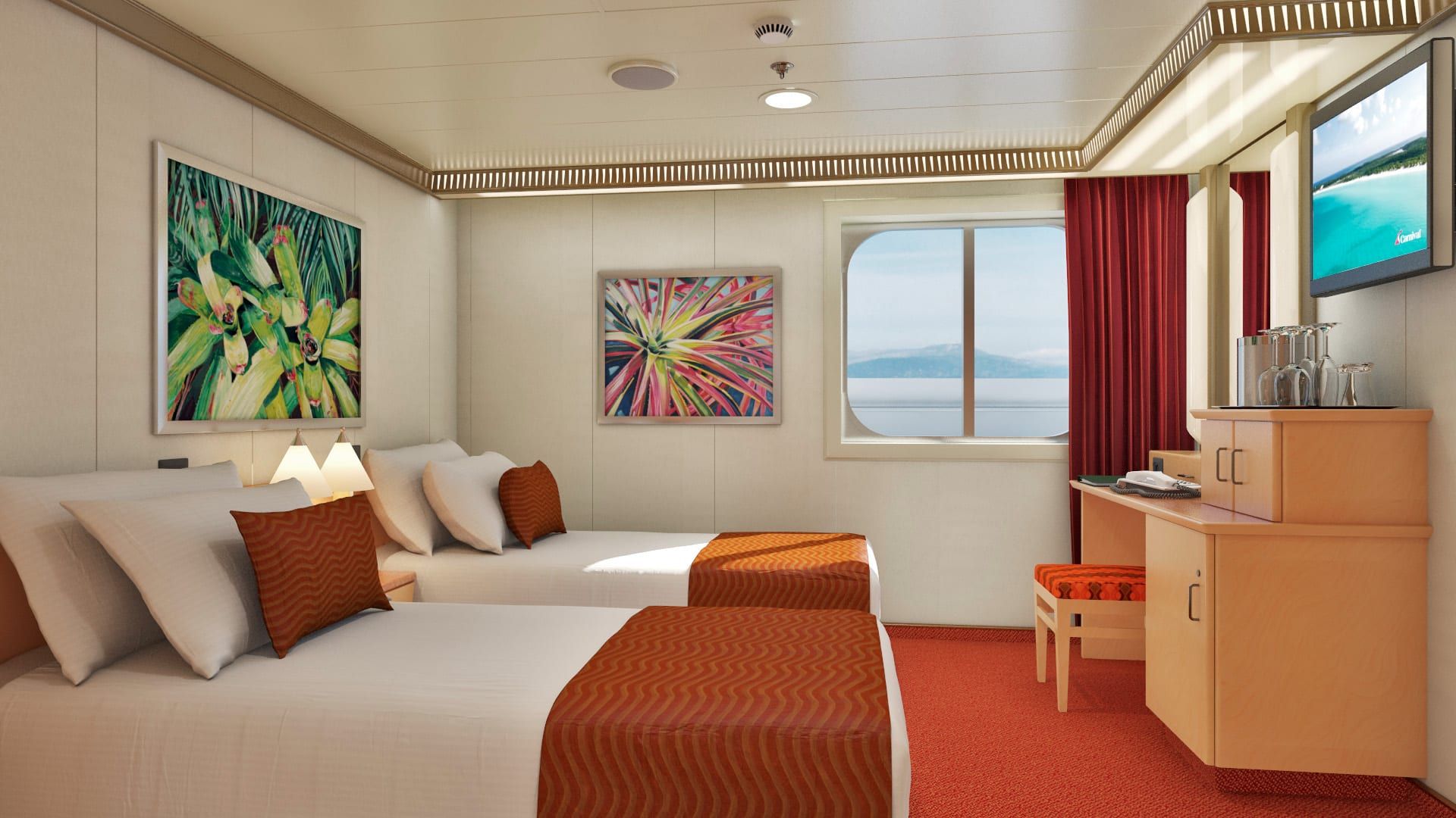 Carnival Magic Interior with Picture Window (Walkway View) - Accessible (4J) cabin, photo 1 of 2