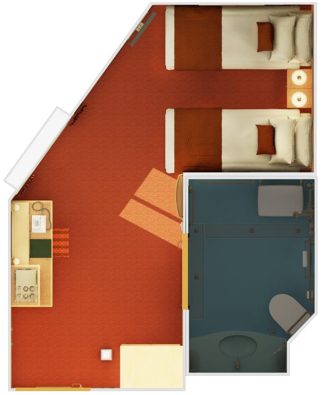 Carnival Magic Interior with Picture Window (Walkway View) - Accessible (4J) floor plan, photo 1 of 2