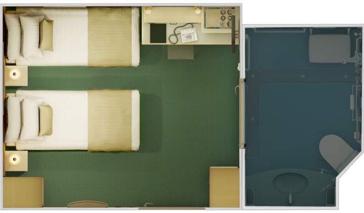 Carnival Magic Cloud 9 Spa Interior - Accessible (4S) floor plan Carnival Magic Cloud 9 Spa Interior - Accessible (4S) floor plan