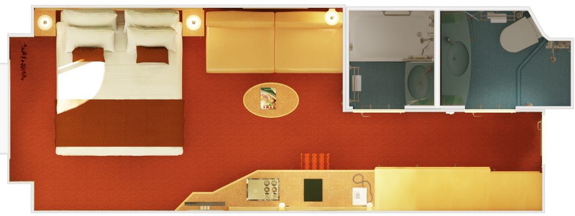 Carnival Magic Deluxe Ocean View (6M) floor plan