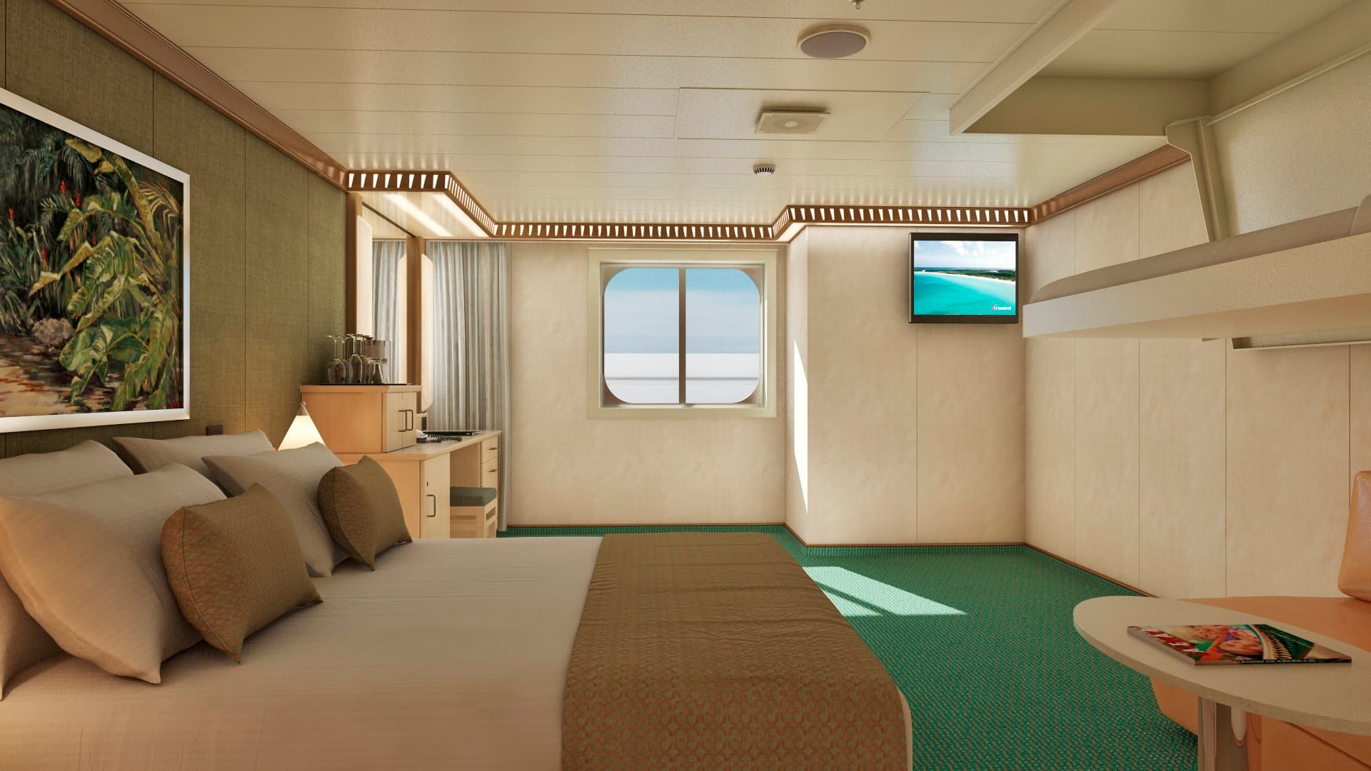 Carnival Magic Cloud 9 Spa Ocean View (Walkway View) - Accessible (6S) cabin, photo 2 of 3