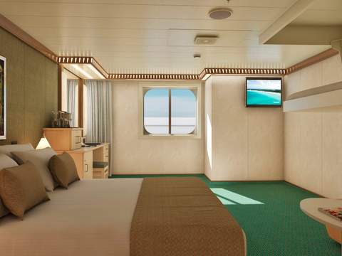 Carnival Magic Cloud 9 Spa Ocean View (Walkway View) - Accessible (6S) cabin, photo 2 of 3 Carnival Magic Cloud 9 Spa Ocean View (Walkway View) - Accessible (6S) cabin, photo 2 of 3