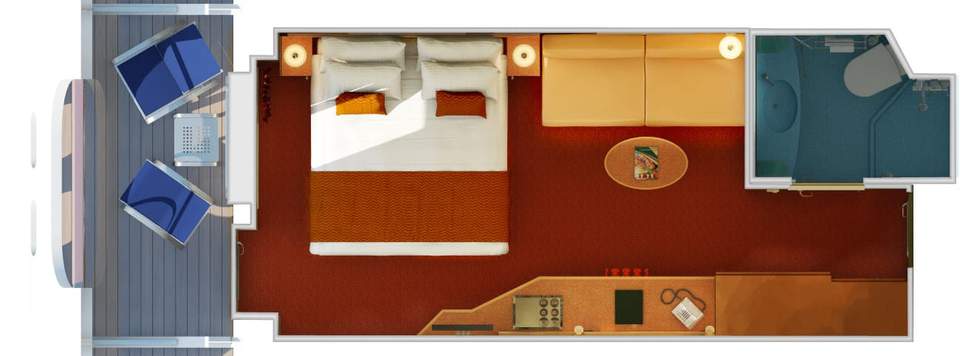 Carnival Magic Cove Balcony (7C) floor plan Carnival Magic Cove Balcony (7C) floor plan