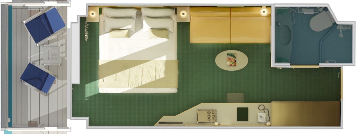 Carnival Magic Cloud 9 Spa Balcony (8S) floor plan