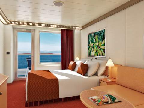 Carnival Magic Balcony (8B) cabin, photo 2 of 3 Carnival Magic Balcony (8B) cabin, photo 2 of 3