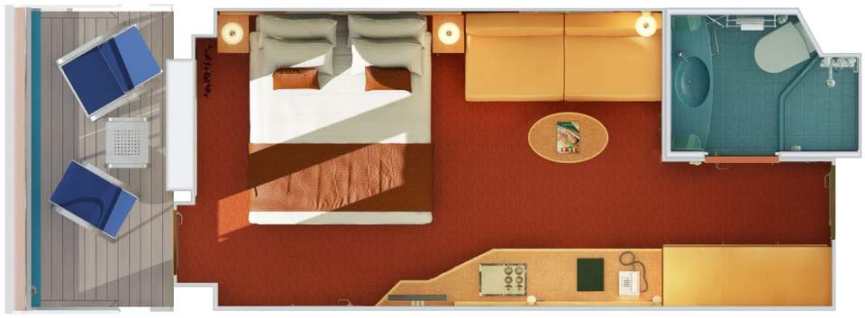 Carnival Magic Balcony (8E) floor plan, photo 1 of 2 Carnival Magic Balcony (8E) floor plan, photo 1 of 2