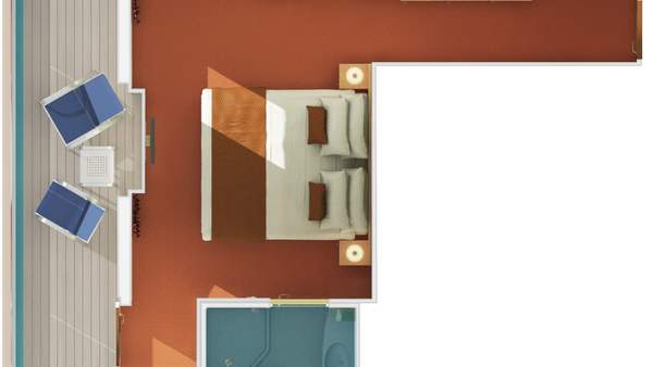 Carnival Dream Balcony (8A) floor plan, photo 1 of 3