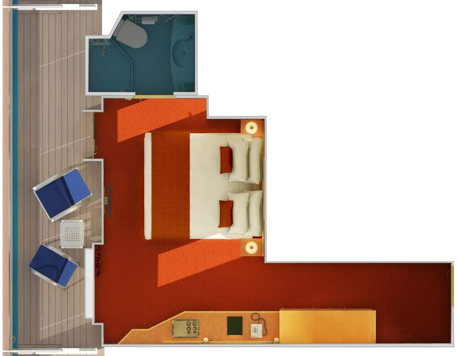 Carnival Dream Balcony (8B) floor plan, photo 1 of 3 Carnival Dream Balcony (8B) floor plan, photo 1 of 3