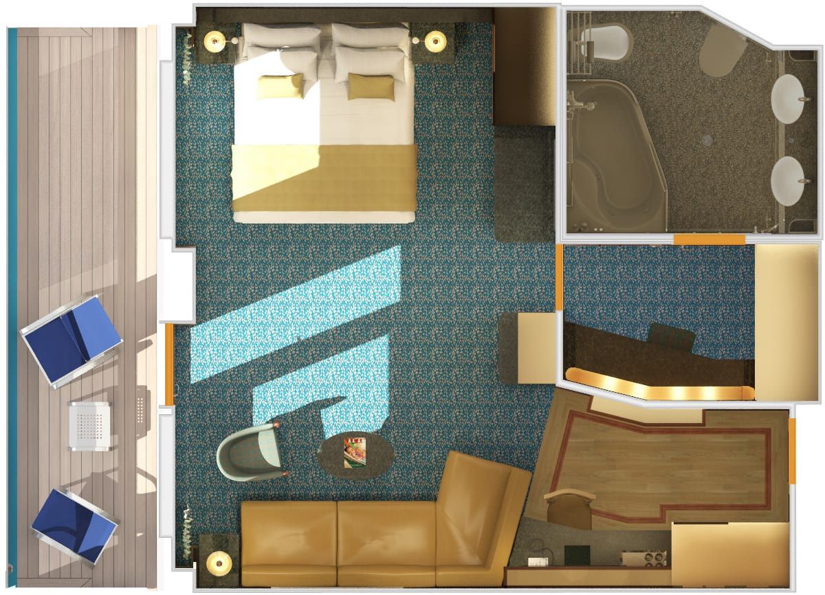Carnival Magic Grand Suite (GS) floor plan