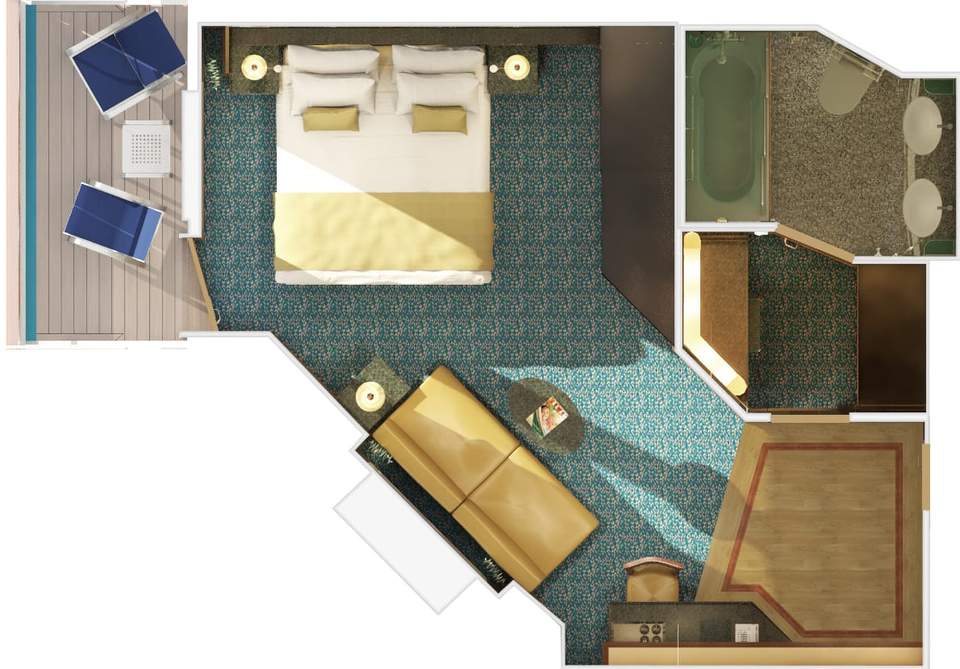 Carnival Magic Junior Suite (JS) floor plan Carnival Magic Junior Suite (JS) floor plan