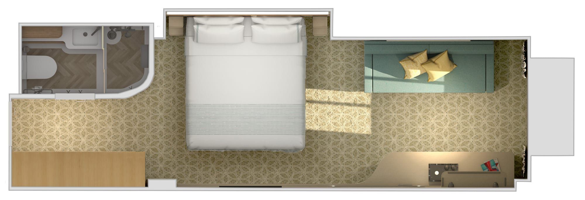 Carnival Festivale Cloud 9 Spa Ocean View (6S) floor plan