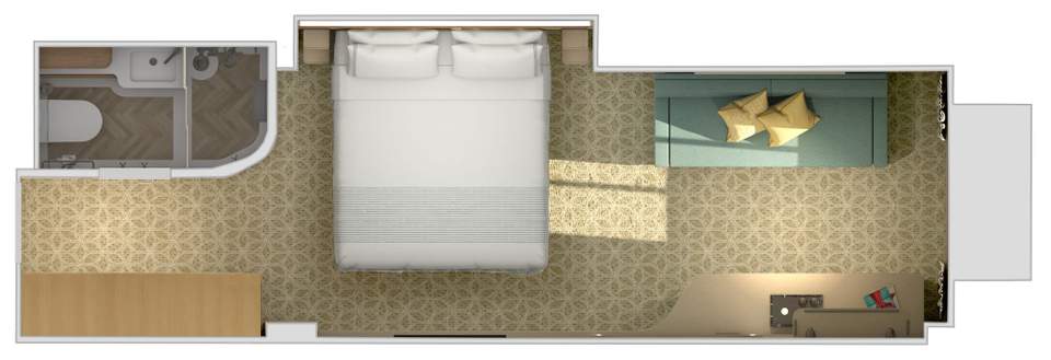 Carnival Festivale Cloud 9 Spa Ocean View (6S) floor plan Carnival Festivale Cloud 9 Spa Ocean View (6S) floor plan