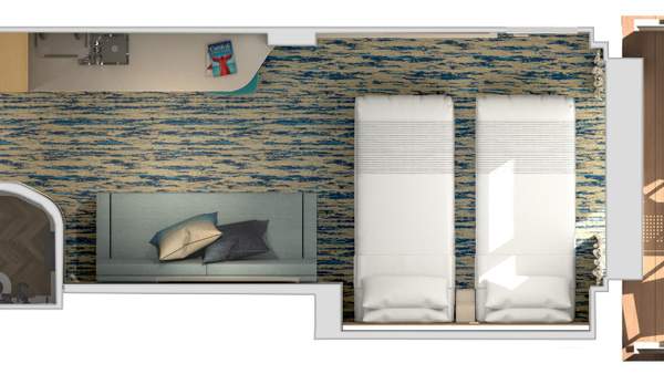Carnival Jubilee Cove Balcony (7C) floor plan Carnival Jubilee Cove Balcony (7C) floor plan