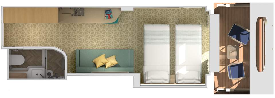 Carnival Mardi Gras Cloud 9 Spa Cove Balcony (7S) floor plan, photo 1 of 2 Carnival Mardi Gras Cloud 9 Spa Cove Balcony (7S) floor plan, photo 1 of 2