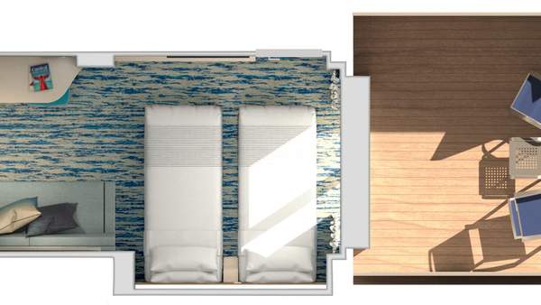 Carnival Jubilee Forward-View Extended Balcony (8L) floor plan Carnival Jubilee Forward-View Extended Balcony (8L) floor plan