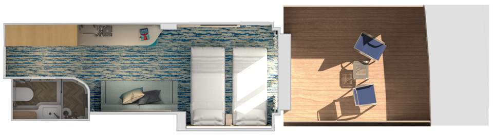 Carnival Tropicale Forward-View Extended Balcony (8L) floor plan Carnival Tropicale Forward-View Extended Balcony (8L) floor plan