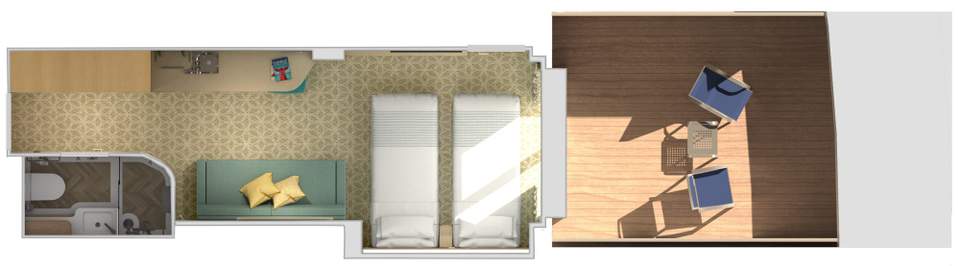 Carnival Tropicale Cloud 9 Spa Forward-View Extended Balcony (8V) floor plan Carnival Tropicale Cloud 9 Spa Forward-View Extended Balcony (8V) floor plan