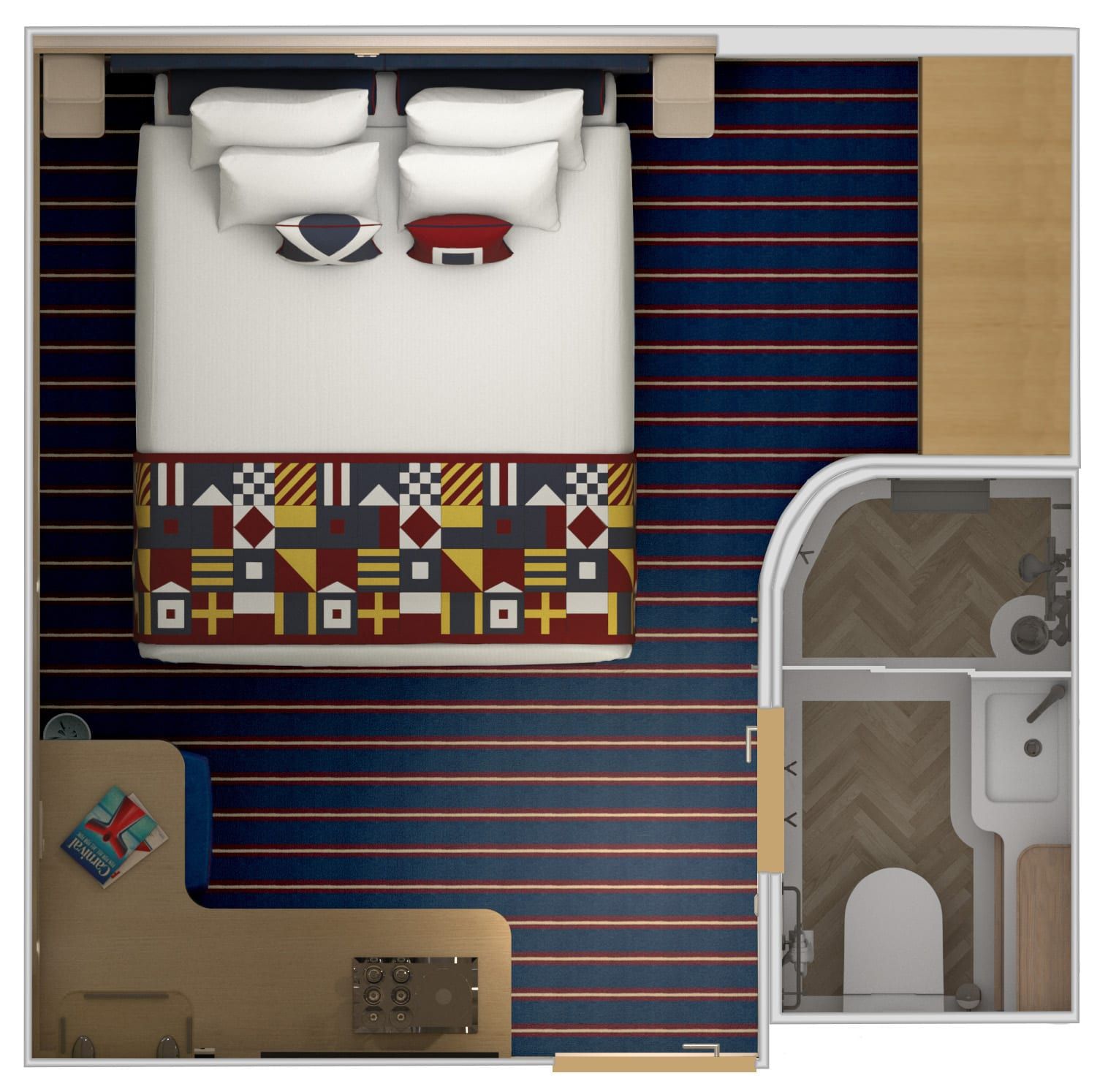 Carnival Mardi Gras Family Harbor Interior (FA) floor plan, photo 2 of 2