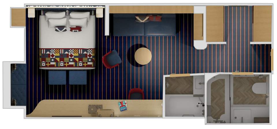 Carnival Jubilee Family Harbor Ocean View Suite (FP) floor plan Carnival Jubilee Family Harbor Ocean View Suite (FP) floor plan