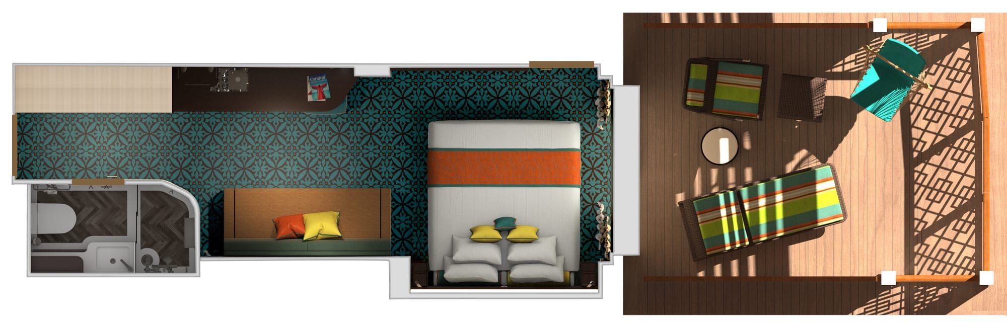 Carnival Jubilee Havana Cabana (HE) floor plan