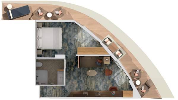 Carnival Jubilee Carnival Excel Corner Suite (KS) floor plan, photo 1 of 2 Carnival Jubilee Carnival Excel Corner Suite (KS) floor plan, photo 1 of 2