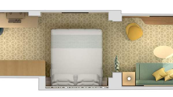 Carnival Tropicale Cloud 9 Spa Suite (SS) floor plan Carnival Tropicale Cloud 9 Spa Suite (SS) floor plan