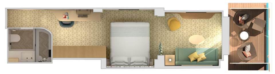 Carnival Tropicale Cloud 9 Spa Suite (SS) floor plan Carnival Tropicale Cloud 9 Spa Suite (SS) floor plan