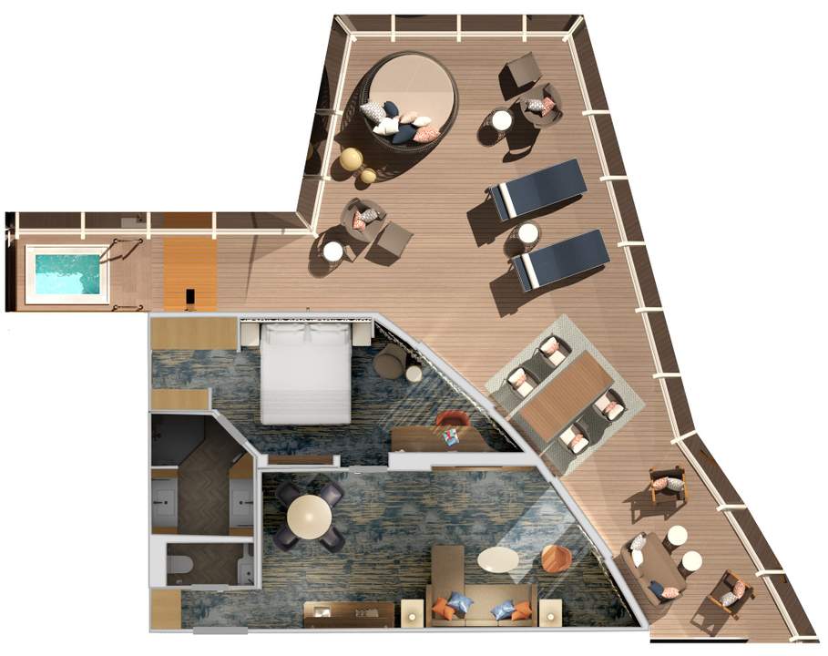 Carnival Jubilee Carnival Excel Presidential Suite (SV) floor plan Carnival Jubilee Carnival Excel Presidential Suite (SV) floor plan