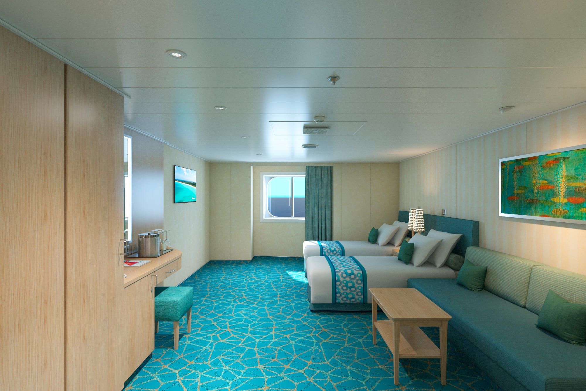 Carnival Panorama Cloud 9 Spa Ocean View (Walkway View) - Accessible (6S) cabin, photo 1 of 2