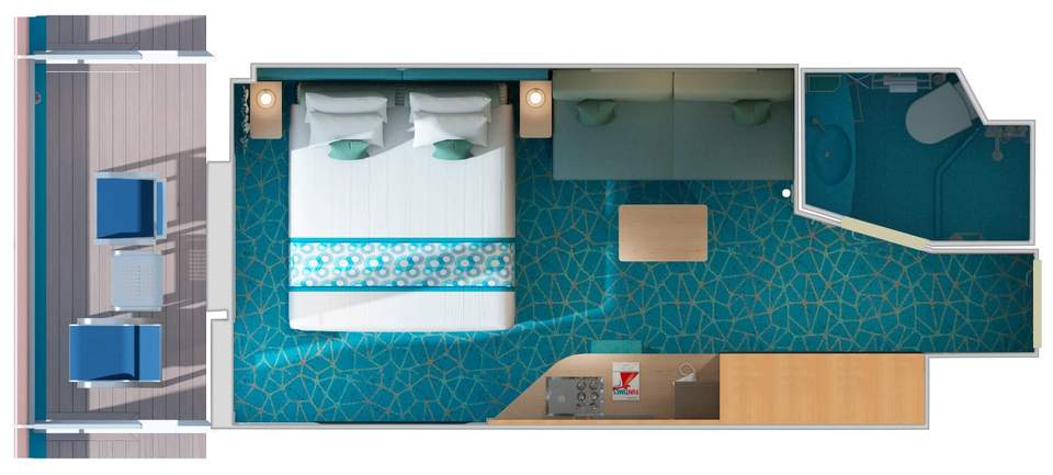 Carnival Panorama Cloud 9 Spa Balcony (8P) floor plan Carnival Panorama Cloud 9 Spa Balcony (8P) floor plan