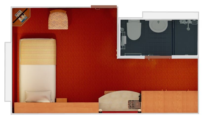 Carnival Elation Interior Upper/Lower (1A) floor plan, photo 2 of 2