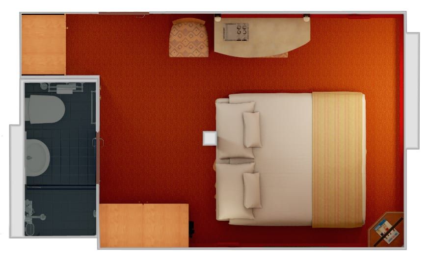 Carnival Elation Interior (4A) floor plan, photo 3 of 4
