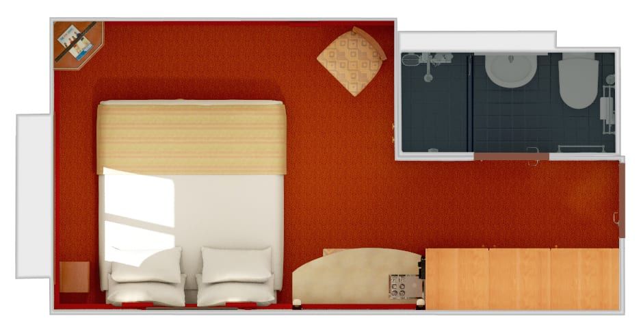 Carnival Elation Ocean View (6B) floor plan, photo 2 of 4