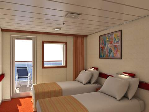 Carnival Elation Aft-View Extended Balcony (8M) cabin, photo 3 of 4