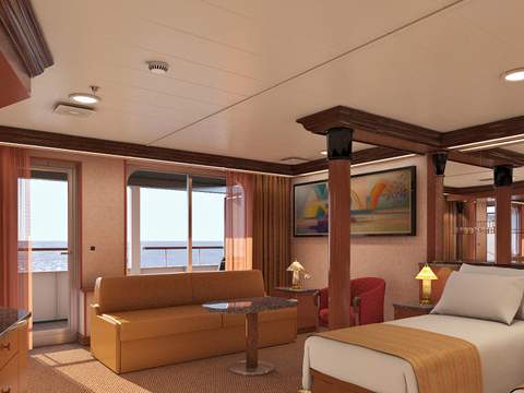 Carnival Paradise Grand Suite (GS) cabin, photo 2 of 2