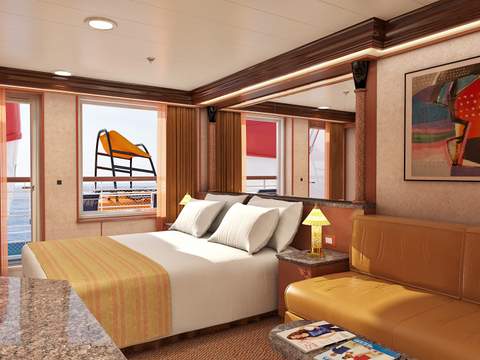 Carnival Paradise Junior Suite (Obstructed View) (OB) cabin, photo 2 of 2