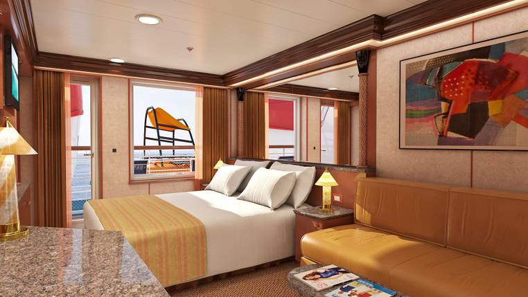 Carnival Paradise Junior Suite (Obstructed View) (OB) cabin, photo 2 of 2