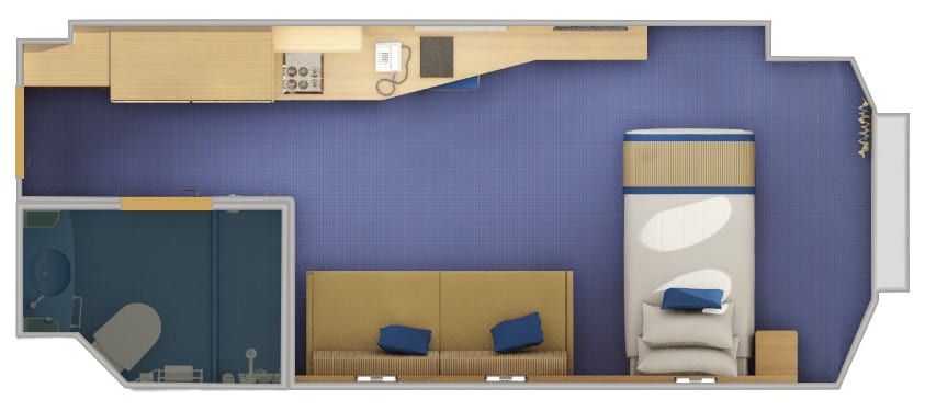 Carnival Sunshine Interior Upper/Lower (1A) floor plan, photo 4 of 4