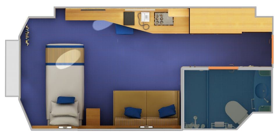 Carnival Sunshine Interior Upper/Lower (1A) floor plan, photo 3 of 4