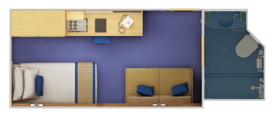 Carnival Sunshine Interior Upper/Lower (1A) floor plan, photo 2 of 4