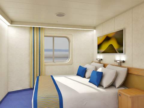 Carnival Sunshine Interior with Picture Window (Obstructed View) (4J) cabin, photo 2 of 3 Carnival Sunshine Interior with Picture Window (Obstructed View) (4J) cabin, photo 2 of 3