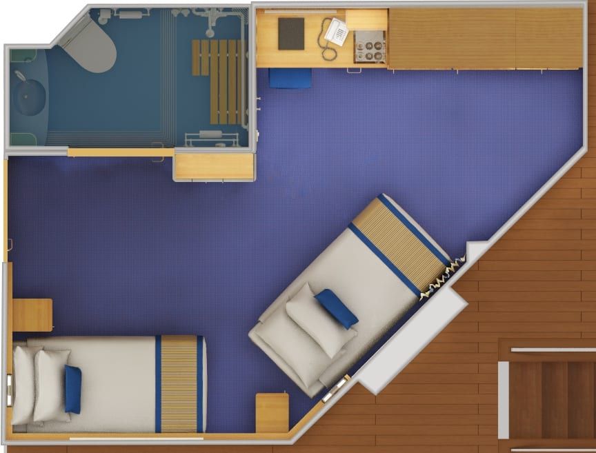 Carnival Sunshine Interior with Picture Window (Obstructed View) - Accessible (4J) floor plan, photo 2 of 3
