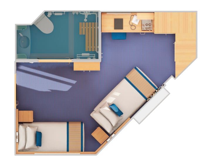 Carnival Sunshine Interior with Picture Window (Obstructed View) - Accessible (4J) floor plan, photo 3 of 3