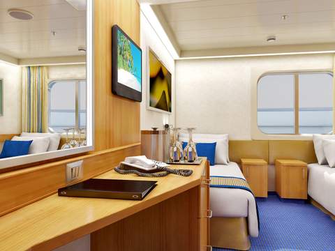 Carnival Sunshine Interior with Picture Window (Obstructed View) - Accessible (4J) cabin, photo 1 of 3 Carnival Sunshine Interior with Picture Window (Obstructed View) - Accessible (4J) cabin, photo 1 of 3
