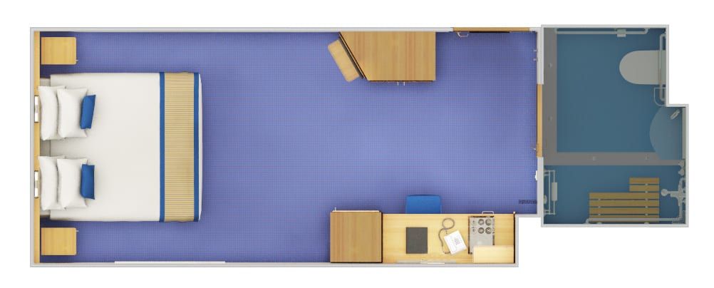Carnival Sunshine Interior - Accessible (4F) floor plan, photo 1 of 2